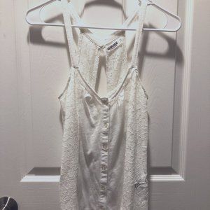 Garage Lace Front Tank Top, XS